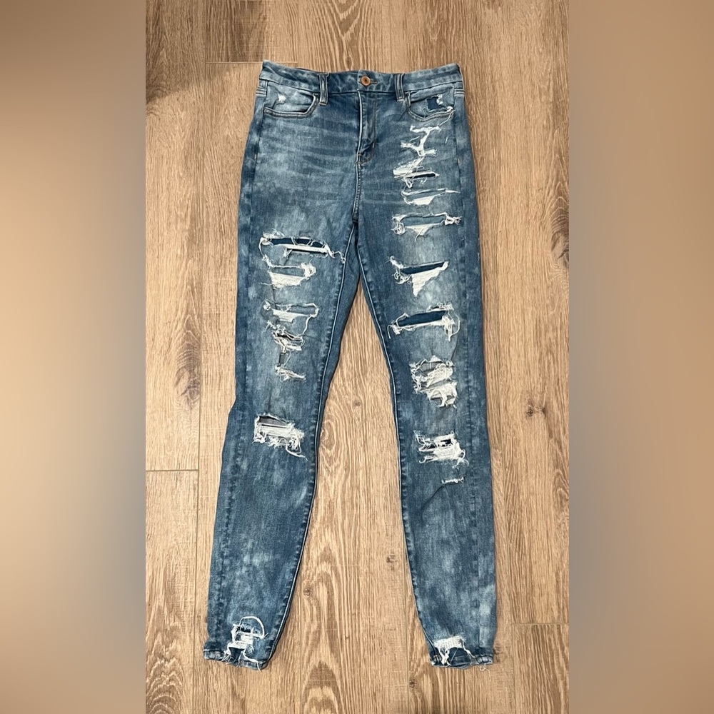 American Eagle jeans, Curvy hi-rise, Size 10 X-long